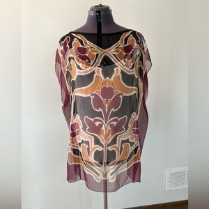 Chanel Hortapon Silk Poncho